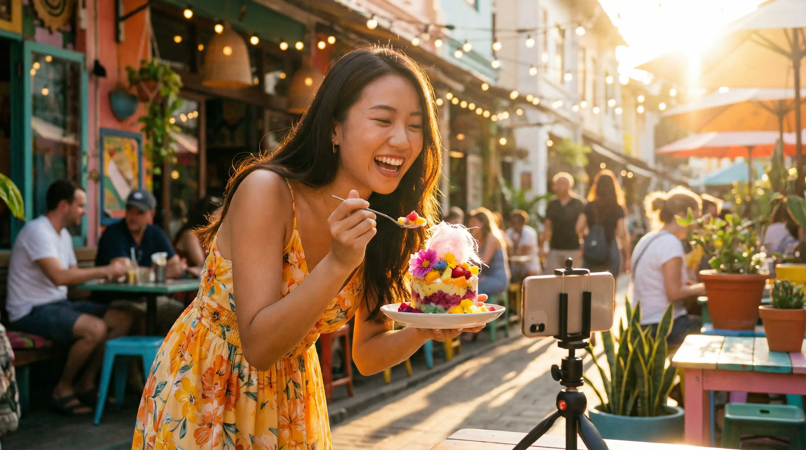 同人动漫美食探店视频